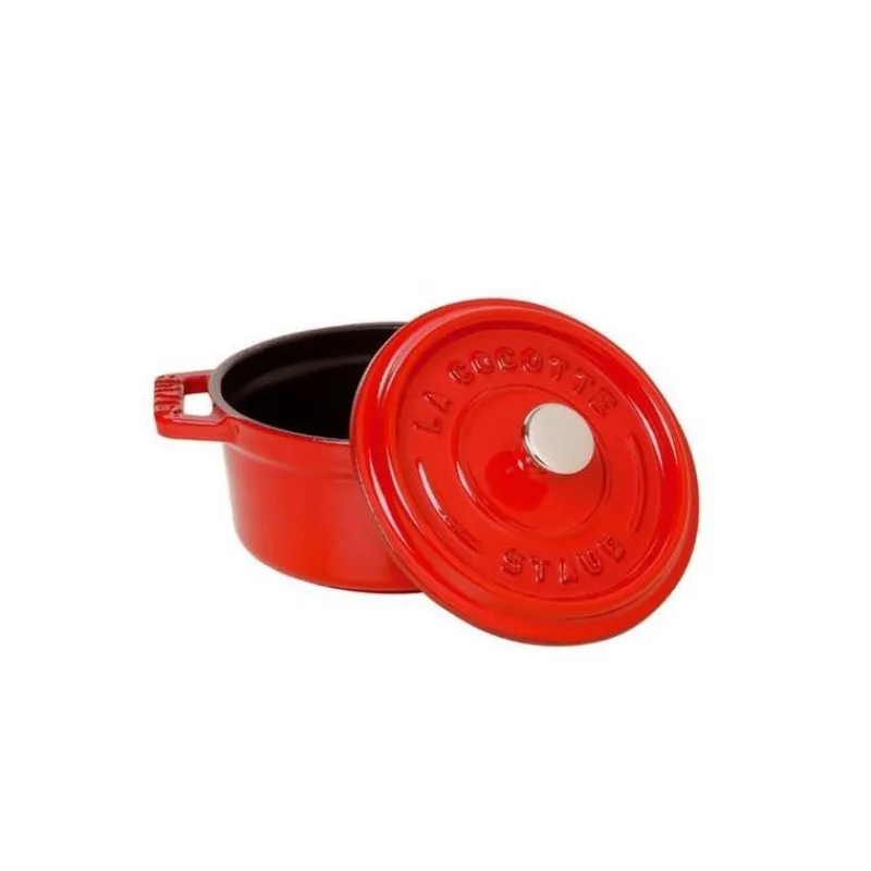 STAUB Cocotte En Fonte*Cocotte Fonte Ronde 24 cm Rouge Cerise 3,8 L