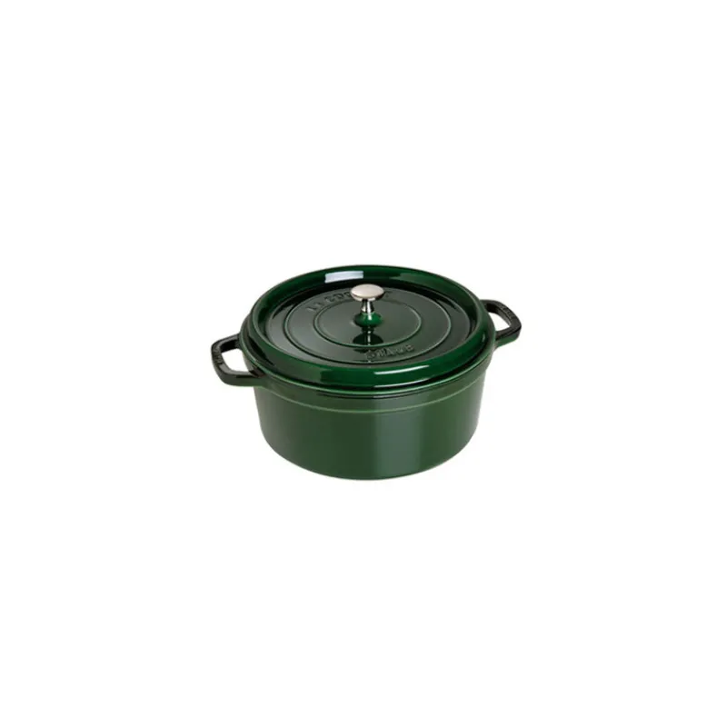 STAUB Cocotte En Fonte*Cocotte Fonte Ronde 26 cm Vert Basilic Majolique 5,2 L