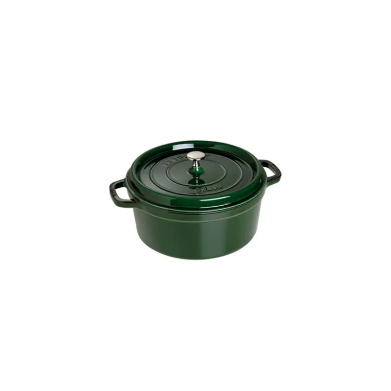 STAUB Cocotte En Fonte*Cocotte Fonte Ronde 28 cm Vert Basilic Majolique 6,7 L