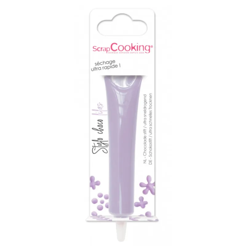 SCRAPCOOKING Nappages Et Glaçages | Décoration Comestible*Stylo Chocolat Lilas 25 g