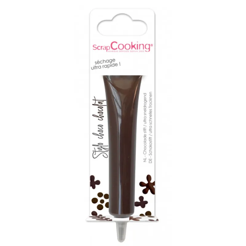 SCRAPCOOKING Nappages Et Glaçages | Décoration Comestible*Stylo Chocolat Marron 25 g