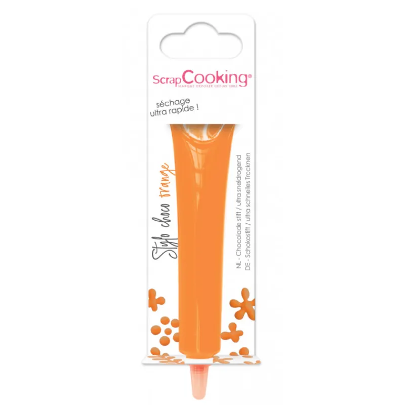 SCRAPCOOKING Nappages Et Glaçages | Décoration Comestible*Stylo Chocolat Orange 25 g