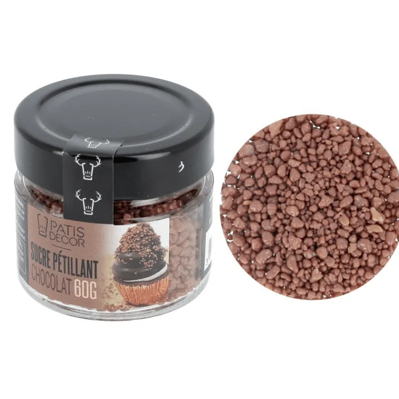 PATISDECOR Sucre*Sucre Pétillant Chocolat 60 g Patisdécor