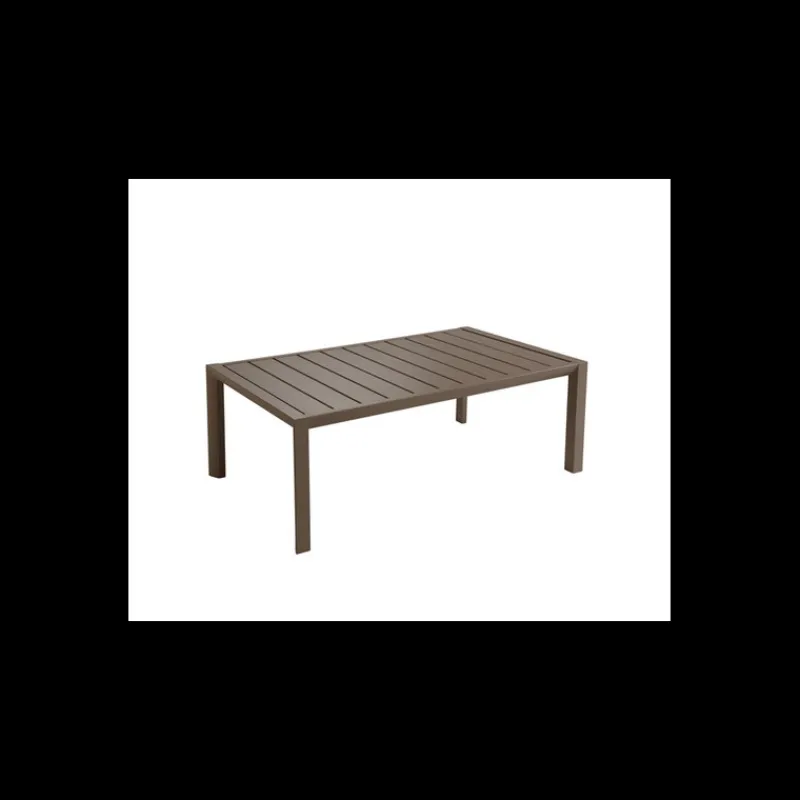 GROSFILLEX Mobilier Lounge | Salon De Jardin Professionnel*Table Basse Rectangulaire 100 x 60 cm Bronze Sunset