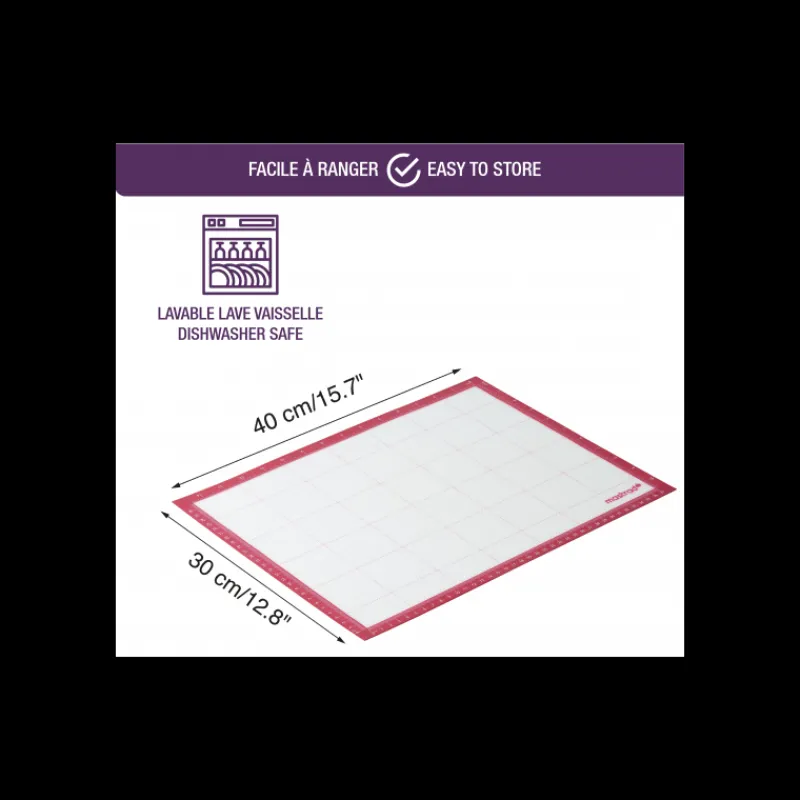 MASTRAD Tapis De Cuisson | Tapis Silicone Pâtisserie*Tapis de Cuisson Silicone Gradué 30x40cm